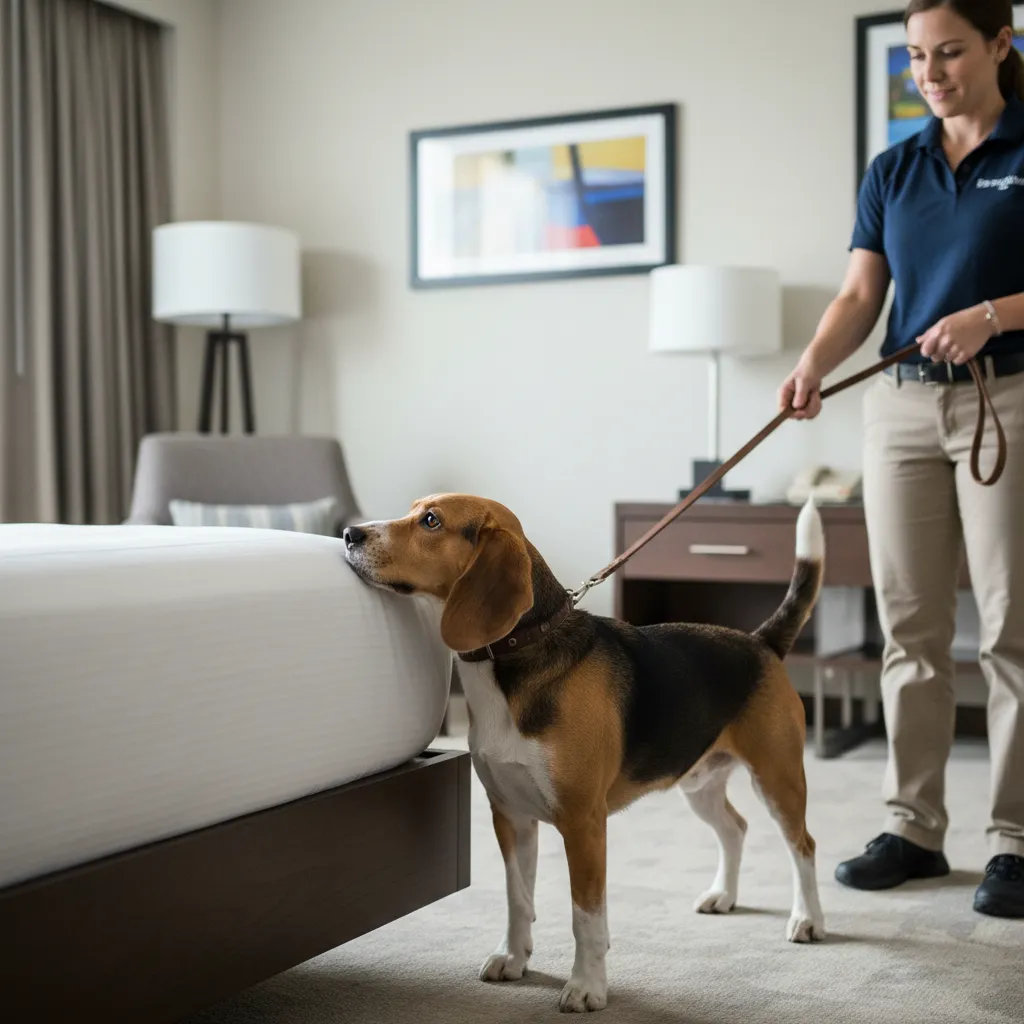 canine bed bug detection square