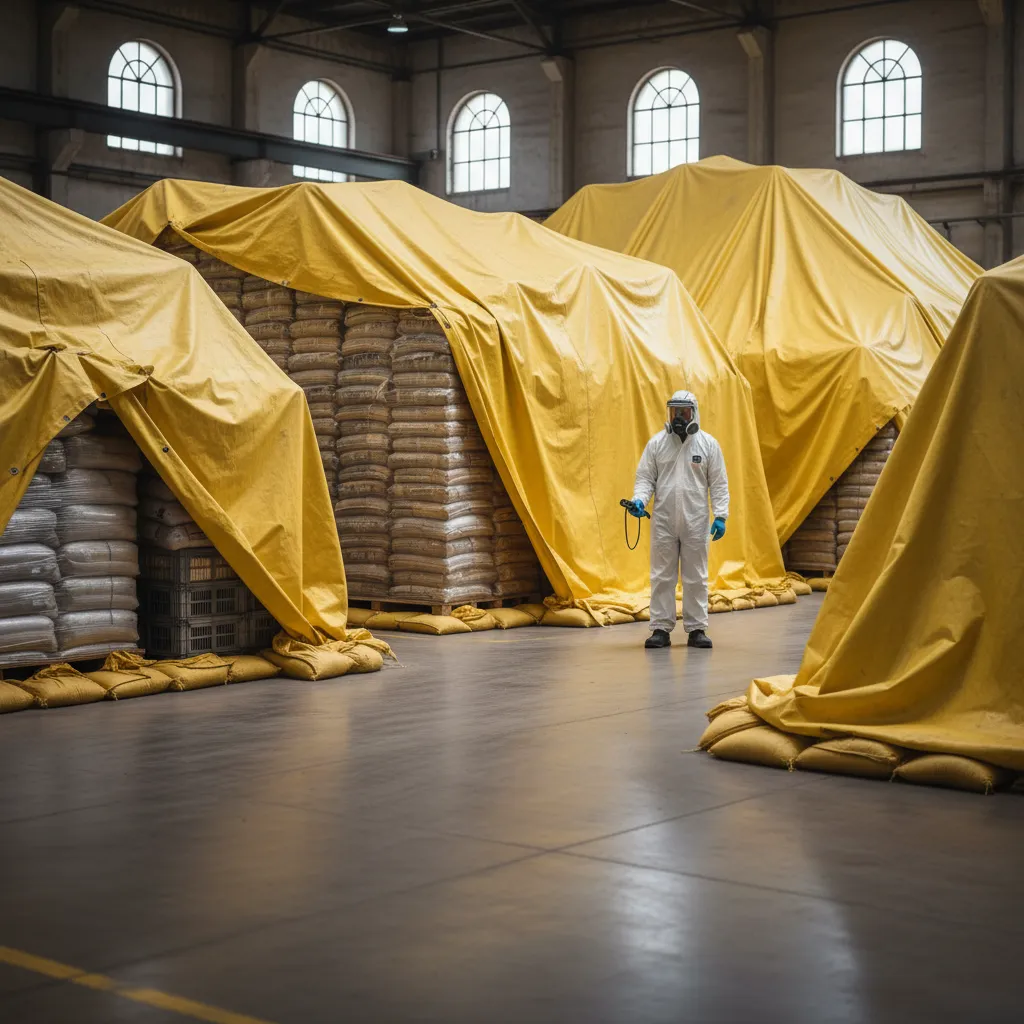 commodity storage fumigation square