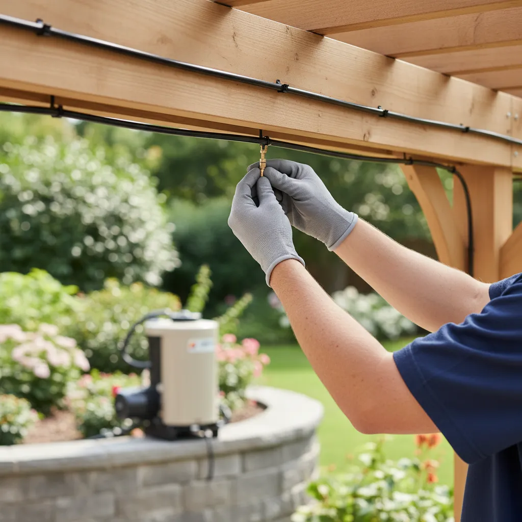 mosquito misting system installation square