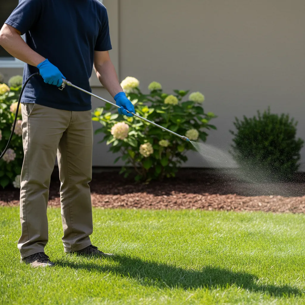 outdoor yard pest treatment square