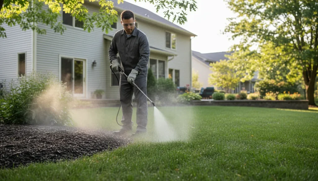 outdoor yard pest treatment wide