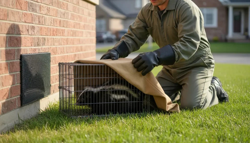 skunk removal services wide