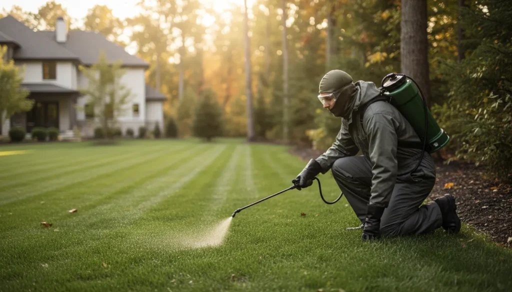 tick yard treatment wide